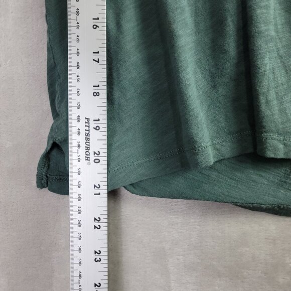 Madewell Green Washed Women's V-Neck Pocket T-Shirt | Size S - Picture 3 of 6